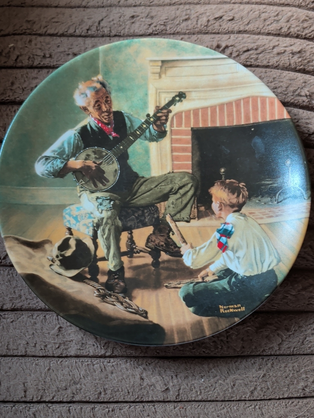 Norman Rockwell Decorative Wall Plate - Multicolor Vintage Illustration
